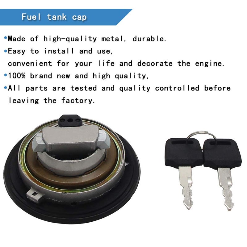 Dobest Gas Locking Cap Fuel Gas Tank Locking Cap Lid Cover Keys for Honda CB250 CB300F CB500F CB500X CB600 CBR125R CBR125RS CBR125RW CBR250R CBR300R CBR500R CBF125 VTX1800 VTR250 NX500 XLV650 XL650 FMX650 - Image 3